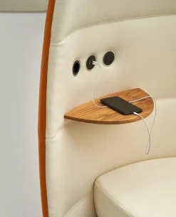 Pamono Only Ju Relax Pod Seating with Oak Shelf and USB Socket by Quinti Sedute><noscript><img width=