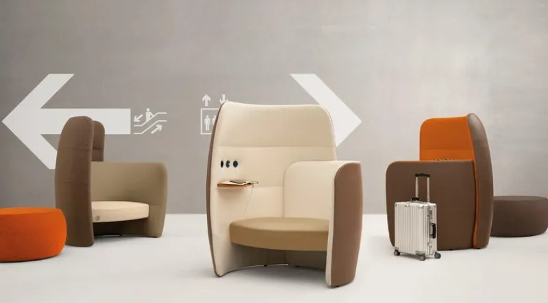 Pamono Only Ju Relax Pod Seating with Oak Shelf and USB Socket by Quinti Sedute> Seating