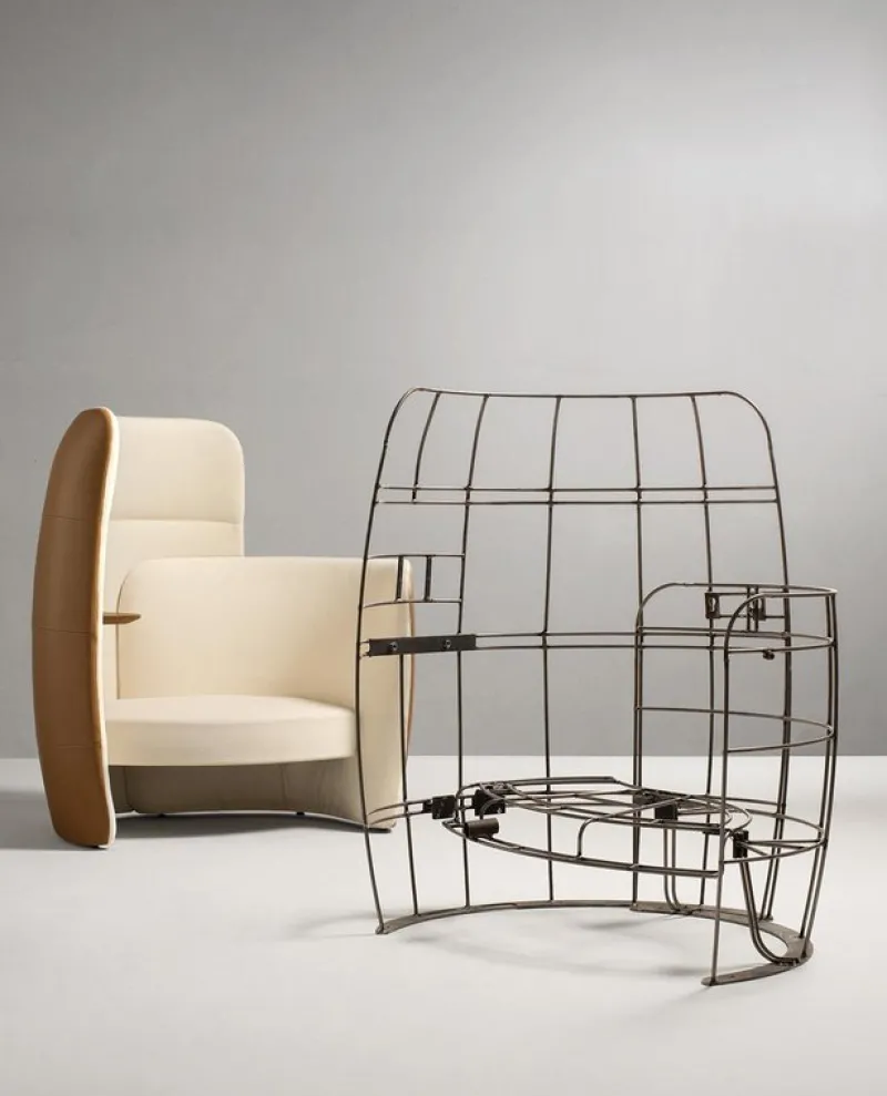 Pamono Only Ju Relax Pod Seating with Oak Shelf and USB Socket by Quinti Sedute> Seating