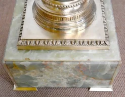 Pamono Onyx and Bronze Column, Late 19th Century><noscript><img width=