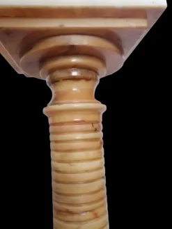 Pamono Onyx Columns Worked in Layers, 1920s, Set of 2><noscript><img width=