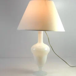 Pamono Opal Glass Table Lamp from Sevres, France, 1950s><noscript><img width=
