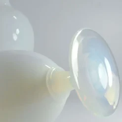 Pamono Opal Glass Table Lamp from Sevres, France, 1950s><noscript><img width=