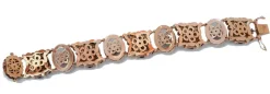 Pamono Opal, Rock Crystal, Tsavorite, Sapphire, Diamond, Gold and Silver Bracelet><noscript><img width=