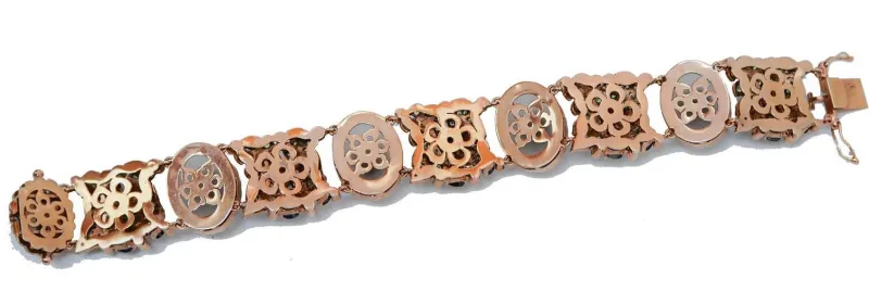 Pamono Opal, Rock Crystal, Tsavorite, Sapphire, Diamond, Gold and Silver Bracelet> Bracelets