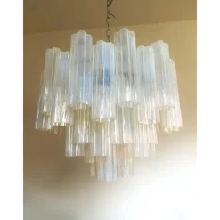 Pamono Opal Tronchi Chandelier in Murano Glass by Simoeng><noscript><img width=