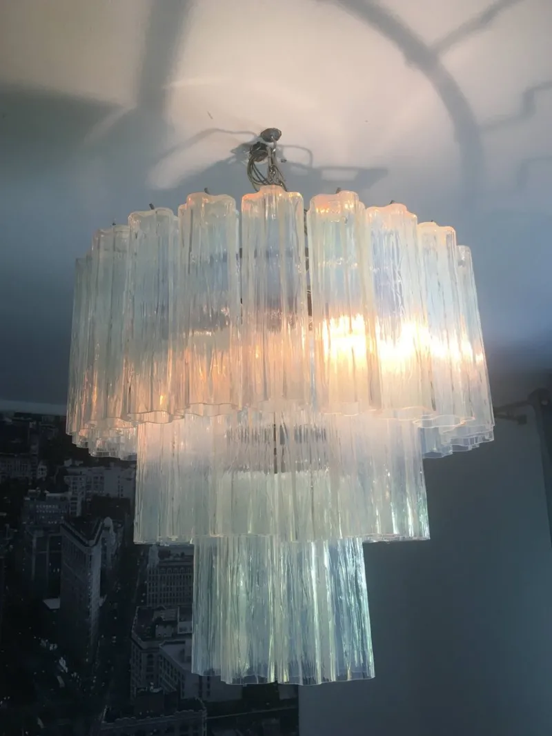 Pamono Opal Trunks Murano Glass Chandelier from Murano> Ceiling Lights