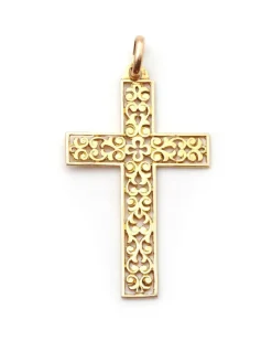 Pamono Openwork Religious Cross Pendant> Necklaces