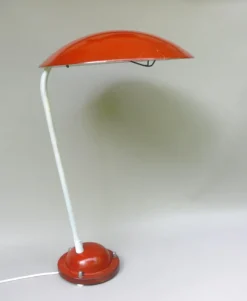 Discount Pamono Orange and Light Beige Outdoor Mushroom Lamp from Bega, 1950s