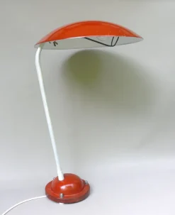 Discount Pamono Orange and Light Beige Outdoor Mushroom Lamp from Bega, 1950s