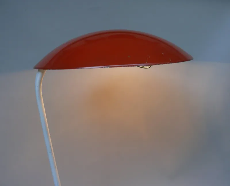 Discount Pamono Orange and Light Beige Outdoor Mushroom Lamp from Bega, 1950s