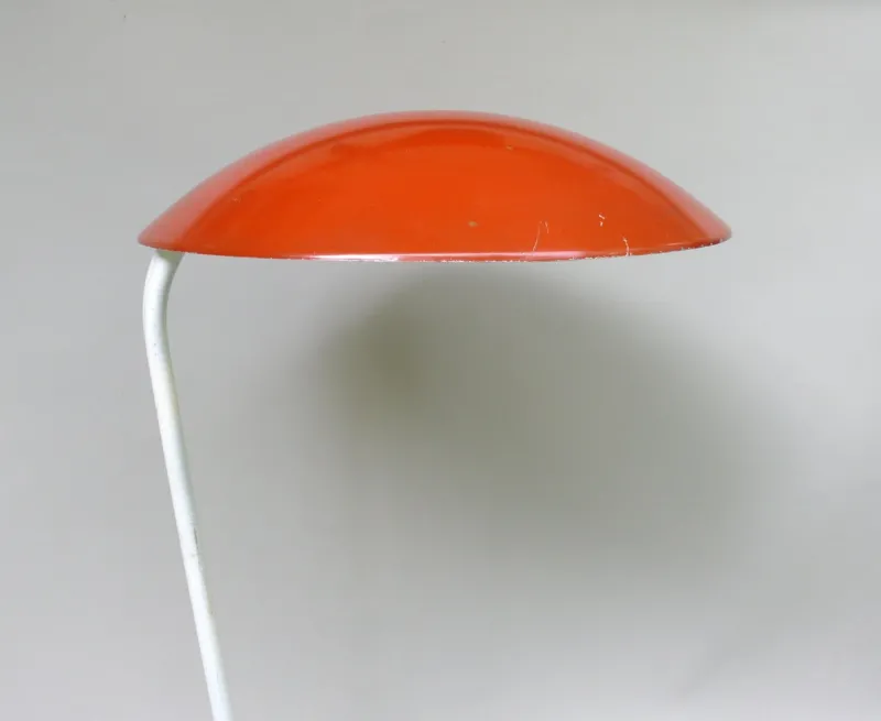 Discount Pamono Orange and Light Beige Outdoor Mushroom Lamp from Bega, 1950s