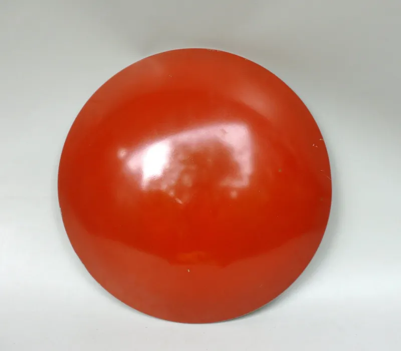 Discount Pamono Orange and Light Beige Outdoor Mushroom Lamp from Bega, 1950s