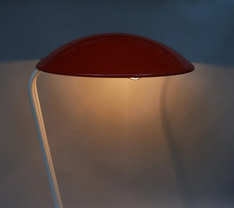 Pamono Orange and Light Beige Outdoor Mushroom Lamp from Bega, 1950s> Garden Lighting