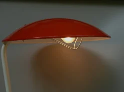 Pamono Orange and Light Beige Outdoor Mushroom Lamp from Bega, 1950s><noscript><img width=