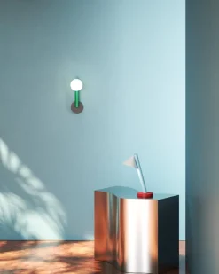 Pamono Orange and Pink Tube with Globes and Cones Desk Light by Atelier Areti><noscript><img width=