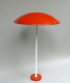 Hot Pamono Orange and White Mushroom Outdoor Garden Lamps from BEGA, 1950s, Set of 2