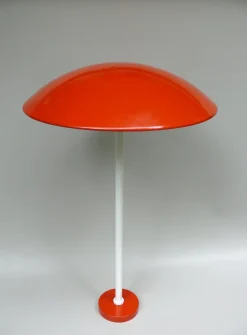 Hot Pamono Orange and White Mushroom Outdoor Garden Lamps from BEGA, 1950s, Set of 2