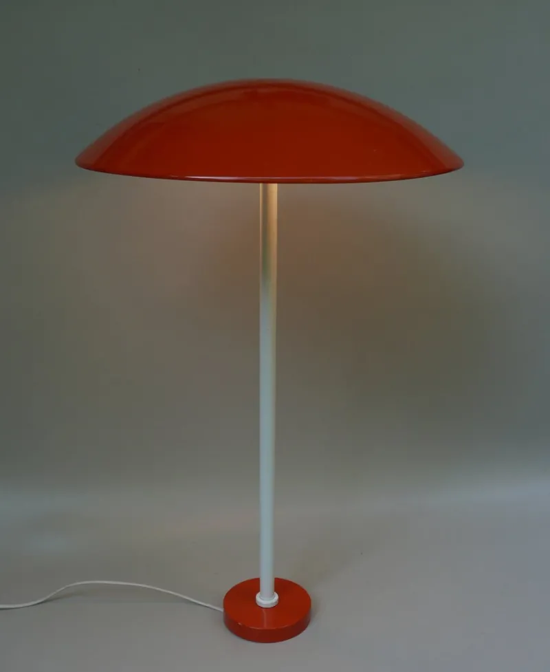 Hot Pamono Orange and White Mushroom Outdoor Garden Lamps from BEGA, 1950s, Set of 2