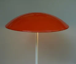 Hot Pamono Orange and White Mushroom Outdoor Garden Lamps from BEGA, 1950s, Set of 2