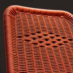 Clearance Pamono Orange Braided Cable Outdoor Chair, 1960s