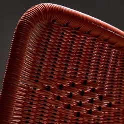 Clearance Pamono Orange Braided Cable Outdoor Chair, 1960s
