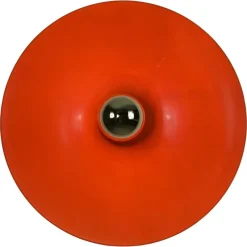 Sale Pamono Orange Disc Shape Flush Mount from Cosack, 1960s