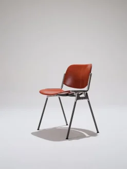 Online Pamono Orange DSC 106 Stackable Chairs by Giancarlo Piretti for Castelli, 1970s, Set of 4