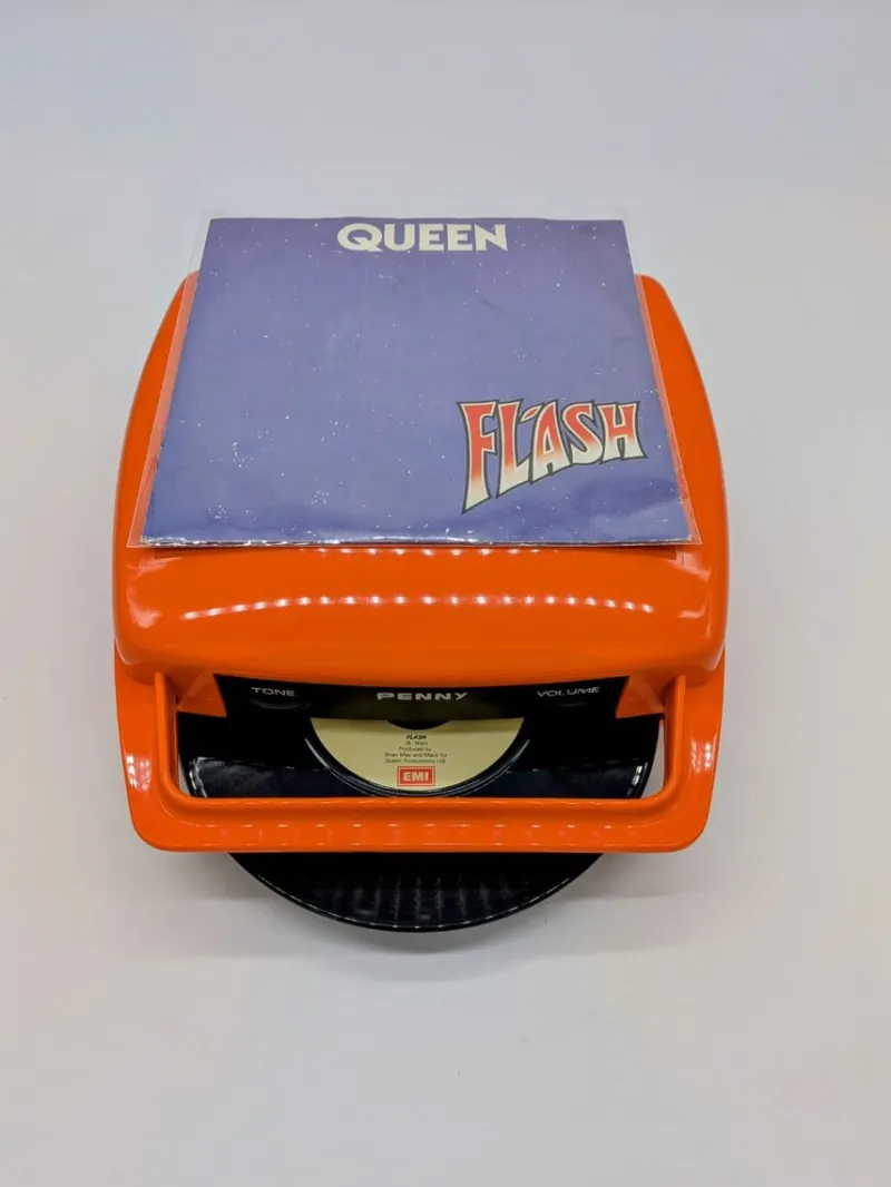 Pamono Orange Penny Record Player by Mario Bellini for MusicalNastro. Italy, 1980s> Electronics