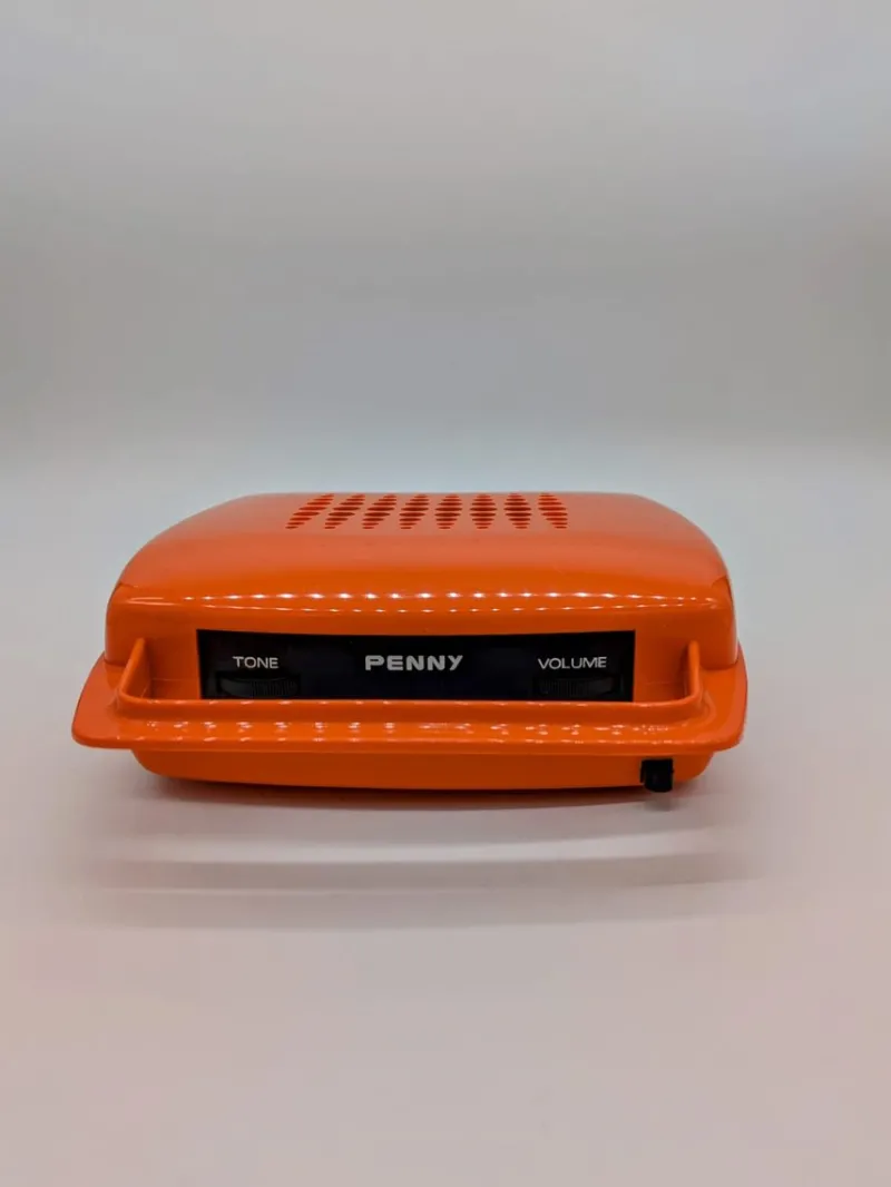 Pamono Orange Penny Record Player by Mario Bellini for MusicalNastro. Italy, 1980s> Electronics
