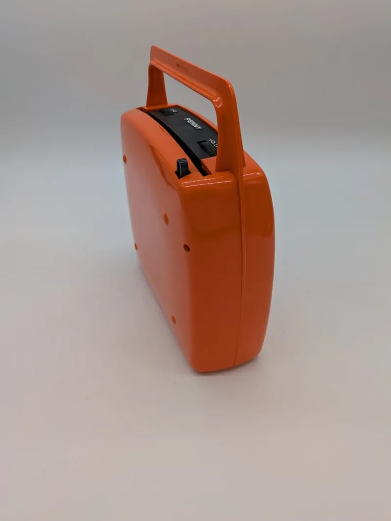 Pamono Orange Penny Record Player by Mario Bellini for MusicalNastro. Italy, 1980s> Electronics