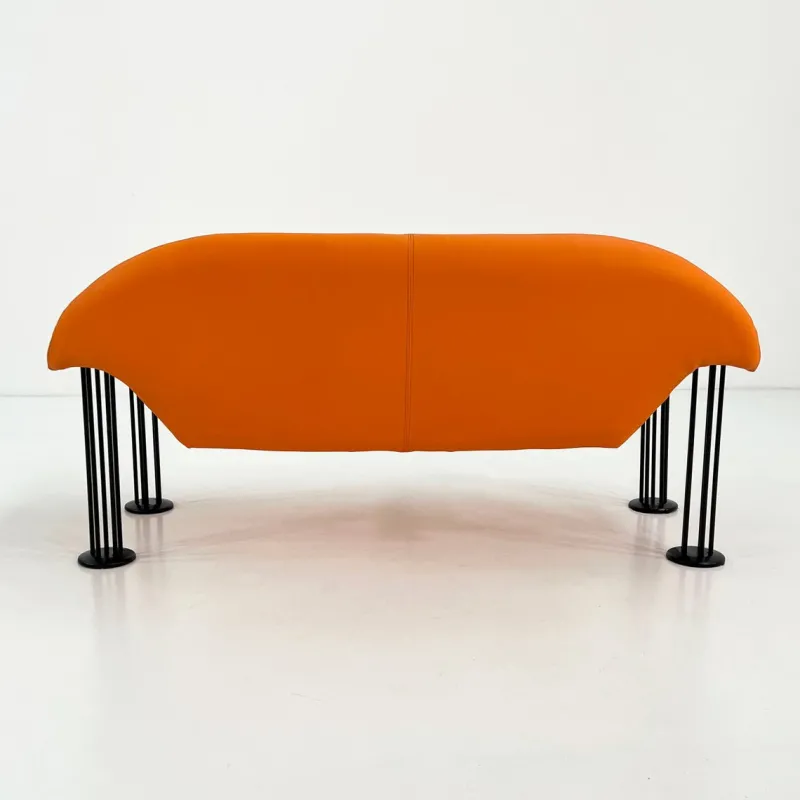 Pamono Orange Sofa by Burkhard Vogtherr for Hain & Tohme, 1980s> Couches & Sofas