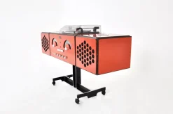 Best Pamono Orange Stereophonic RR-126 Radio by Achille & Pier Giacomo Castiglioni for Brionvega, 1960s