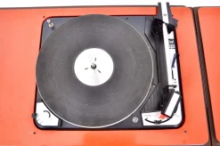 Best Pamono Orange Stereophonic RR-126 Radio by Achille & Pier Giacomo Castiglioni for Brionvega, 1960s