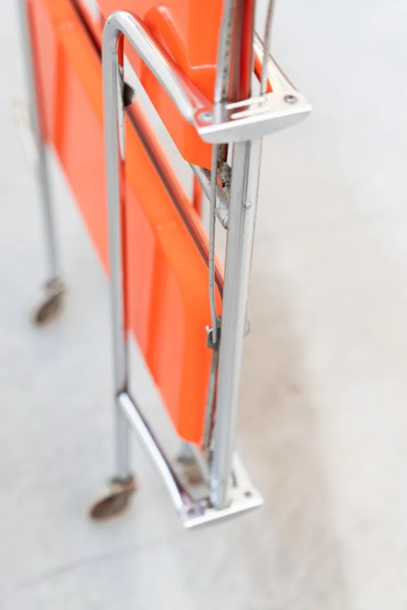 Pamono Orange Trolley, 1970s> Serving Bar Carts & Trolleys