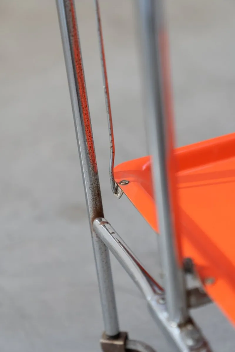 Pamono Orange Trolley, 1970s> Serving Bar Carts & Trolleys