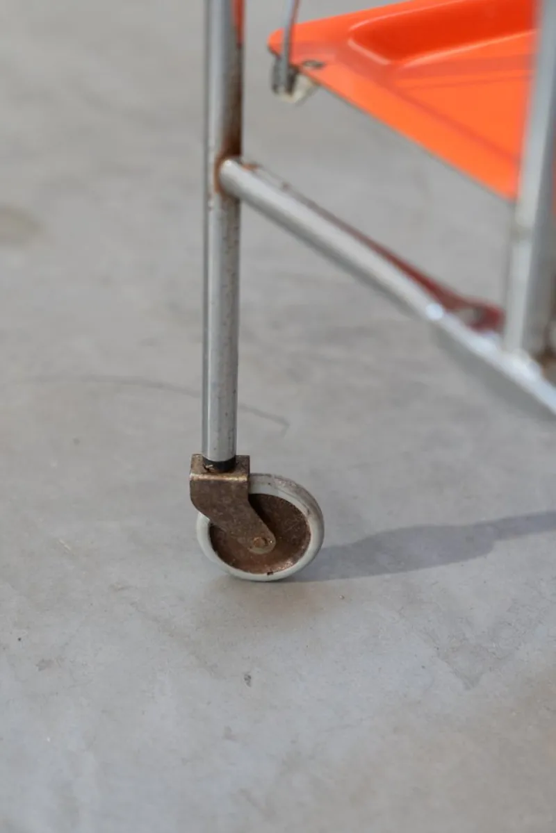 Pamono Orange Trolley, 1970s> Serving Bar Carts & Trolleys