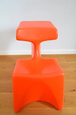 Hot Pamono Orange Zocker Children's Chair by Luigi Colani for Top System Burkhard Lübke, 1971