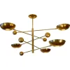 Pamono Orbitale Brass Chandelier by Silvio Piattelli> Ceiling Lights