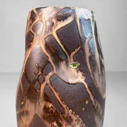 Pamono Organic Ikebana Vase with Abstract Glaze, 1970s> Vases