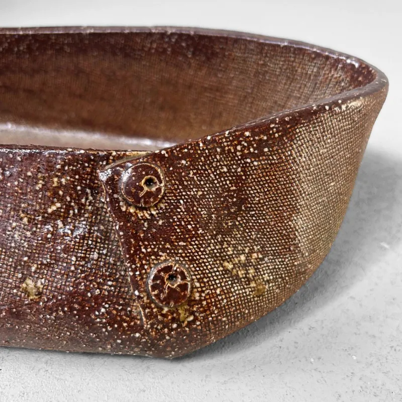 Pamono Organic Ikebana Vessel, Ken-Yō Kiln, Japan, 1970s> Bowls