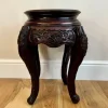 Clearance Pamono Oriental Carved Jardiniere Stand, 1890s