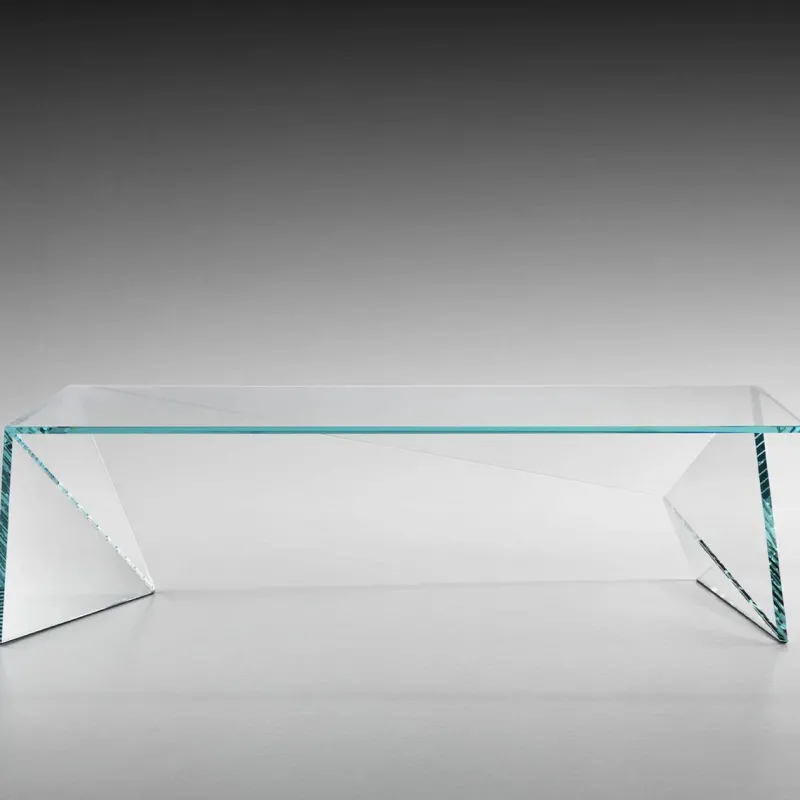 Pamono Origami Coffee Table in Crystal Glass by Barberini & Gunnell> Tables