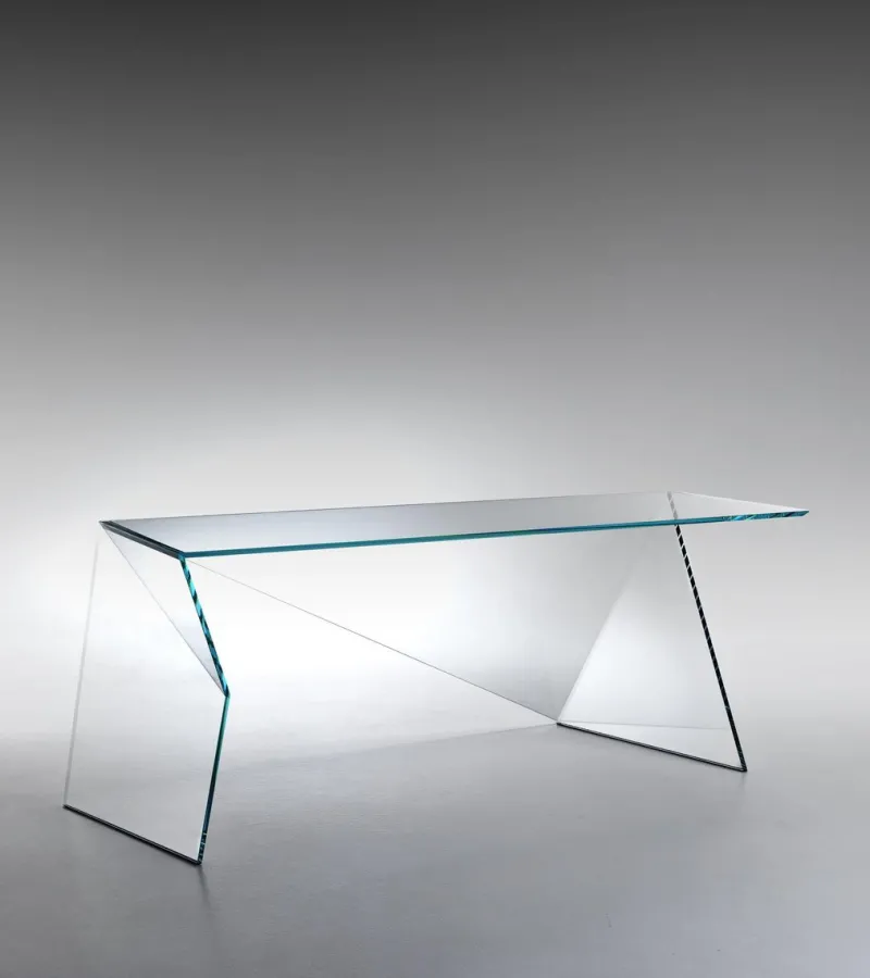 Pamono Origami Coffee Table in Crystal Glass by Barberini & Gunnell> Tables
