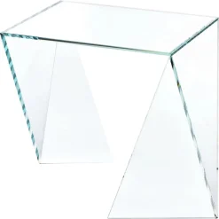 Pamono Origami Side Table in Crystal Glass by Barberini & Gunnell> Tables