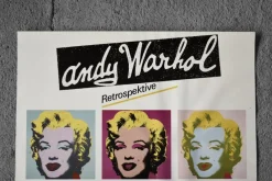 Pamono Original Andy Warhol Marilyn Monroe Exhibition Poster by Ros Nagy-Roden, Museum Ludwig Köln, 1989-1990><noscript><img width=