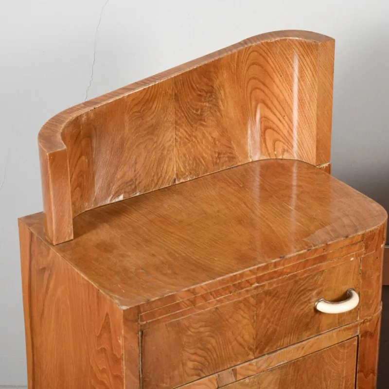 Pamono Original Art Deco Bedside Tables, Set of 2> Nightstands