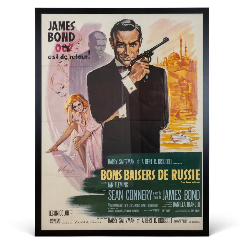 Pamono Original French James Bond from Russia with Love Poster, 1964> Posters