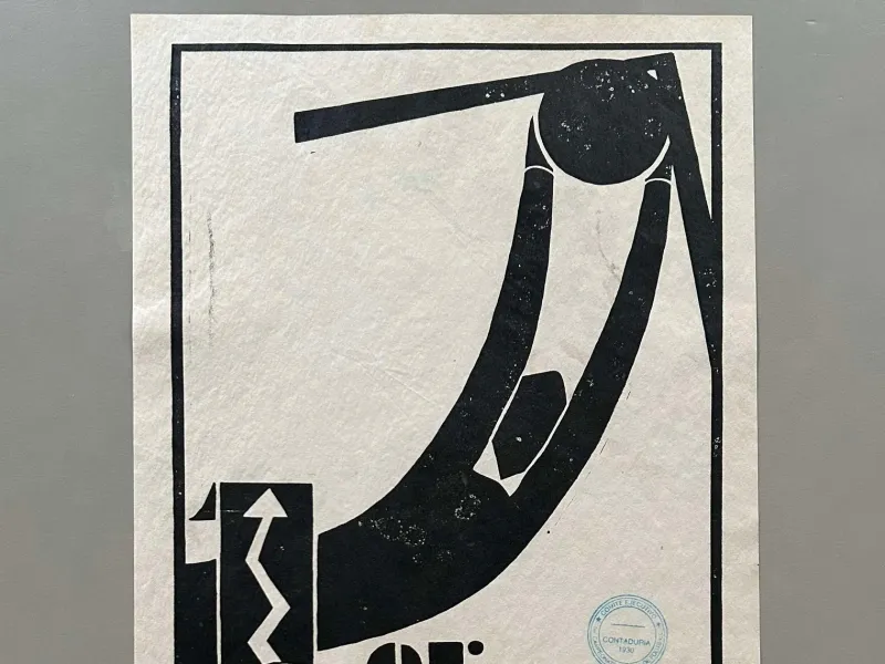 Clearance Pamono Original Inaugural 1930 World Cup Poster by Guillermo Laborde