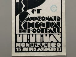 Clearance Pamono Original Inaugural 1930 World Cup Poster by Guillermo Laborde